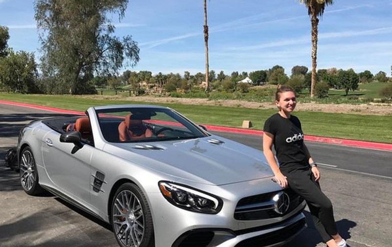 Simona Halep și-a tras mașină nouă! Ce conduce la Indian Wells. Cum s-a distrat cu fructe de avocado și ce provocare a avut de trecut