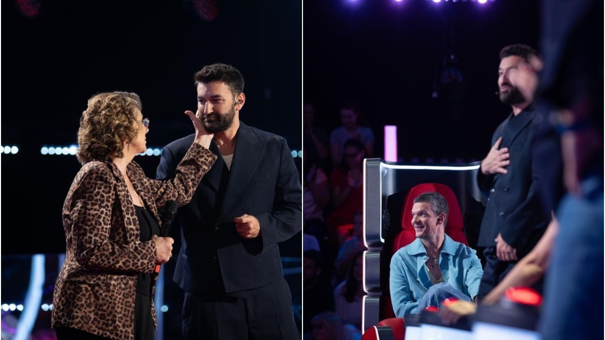 Carmen Tănase și Smiley pe scena de la Vocea României 2026. Sursa FOTO/ Pro TV