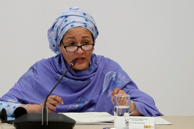 Secretarul general adjunct al ONU, Amina Mohammed. Foto: Epa