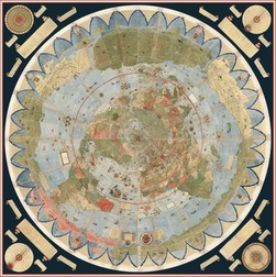 Harta Urbano Monte din 1587 estecea mai mare hartă a lumii cunoscută din secolul al XVI-lea. Foto: Wikipedia