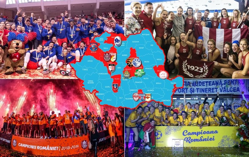 Bucureștiul a pierdut supremația! Capitala nu mai domină autoritar sporturile de echipă, iar în sezonul 2018-2019 a cucerit doar trei din cele 14 trofee, în opt discipline care se joacă în mod colectiv