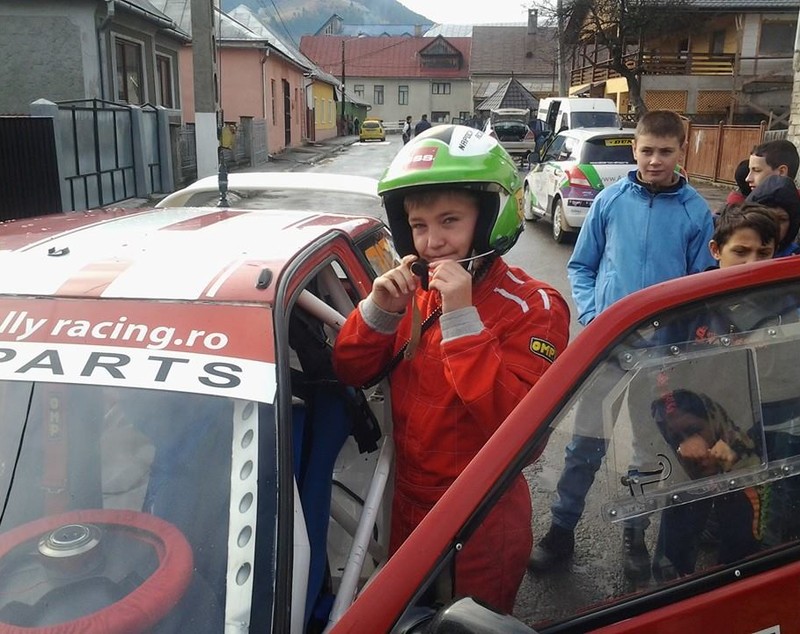 David Tarţa, puştiul minune campion naţional la raliu, pe podium la Raliul Zăpezii de la Cavnic / REZULTATE&VIDEO
