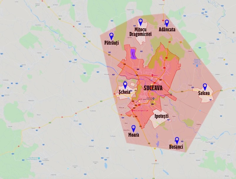 Harta Suceava carantina