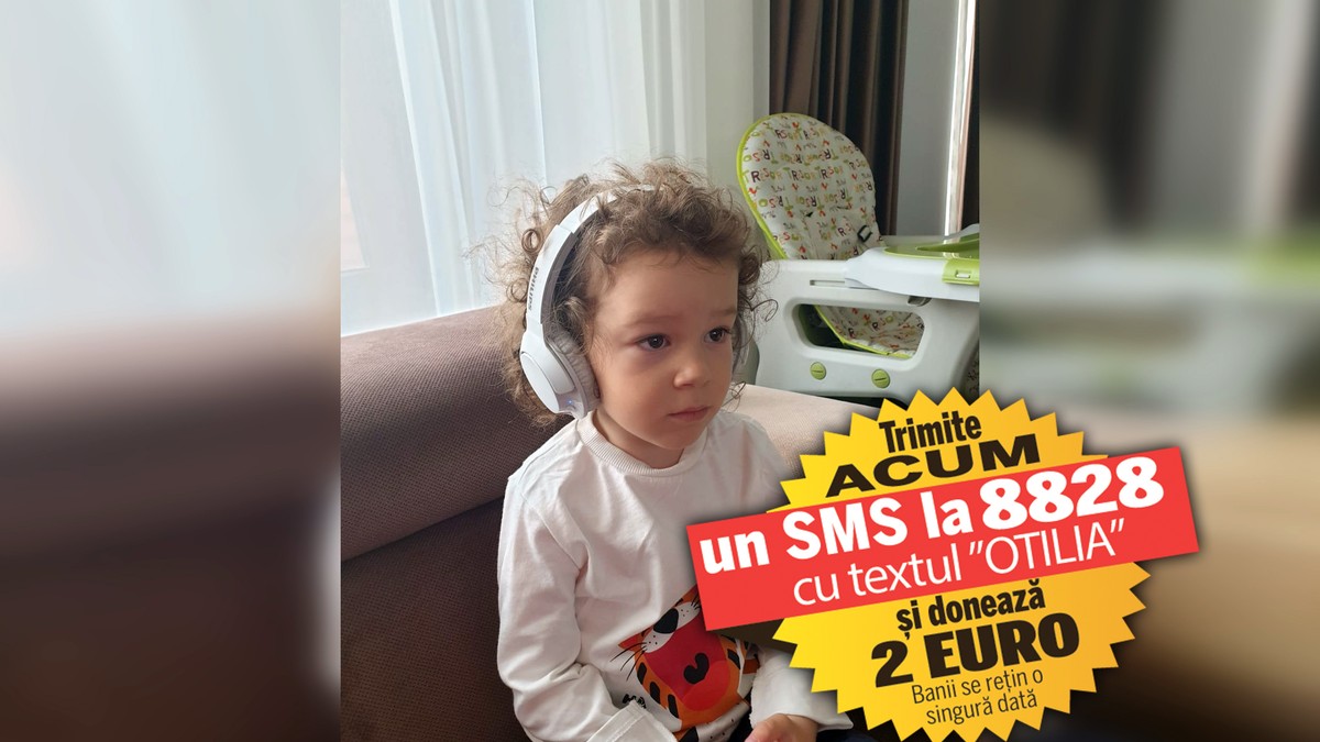 Viața unei fetițe ce are în piept o tumoră de două kilograme poate fi salvată cu un tratament în Franța. Otilia are nevoie de 1.000.000 de euro pentru terapii de lungă durată