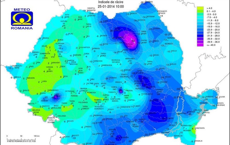 INCREDIBIL, ÎN ROMÂNIA S-AU RESIMŢIT -50 DE GRADE CELSIUS