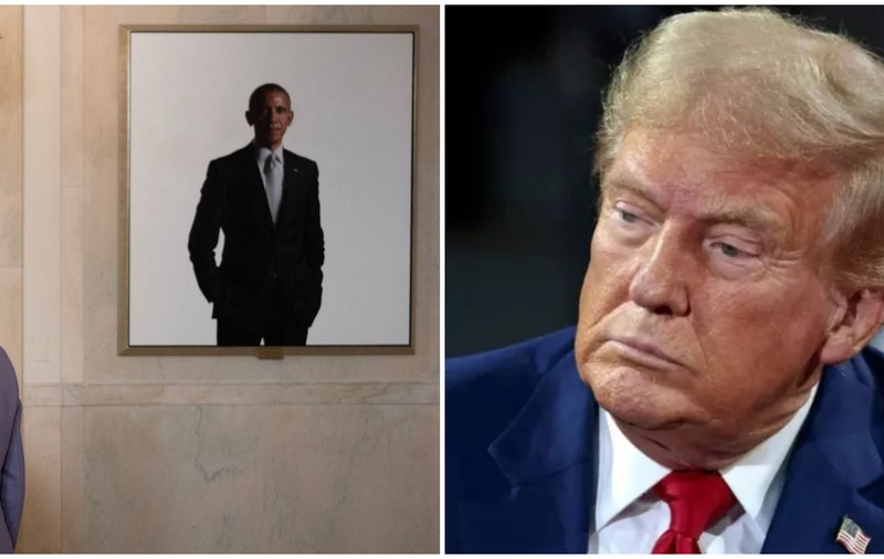 Portretul lui Barack Obama, mutat de Donald Trump într-o zonă ascunsă a Casei Albe