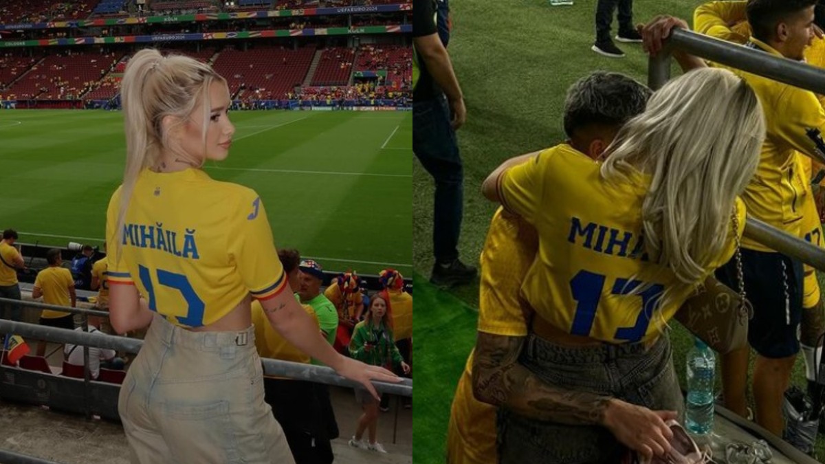 Cum a apărut Valentin Mihăilă cu iubita, după ce a dat gol în meciul România - Lituania