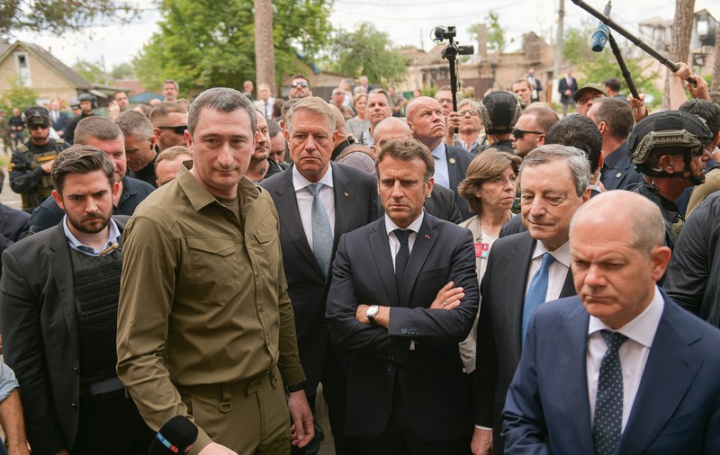 Iohannis, Macron, Scholz și Draghi au promis susținere pentru candidatura Ucrainei la Uniunea Europeană