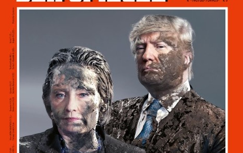 Alegeri SUA. Donald Trump și Hillary Clinton, plini de noroi pe coperta Der Spiegel