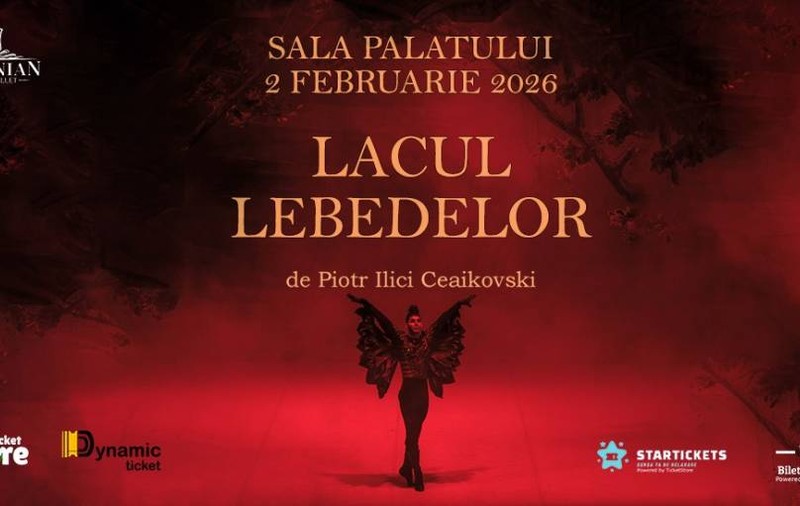 „LACUL LEBEDELOR,” simbol al baletului romantic, pe 2 februarie 2026 la Sala Palatului cu Ukrainian Classical Ballet