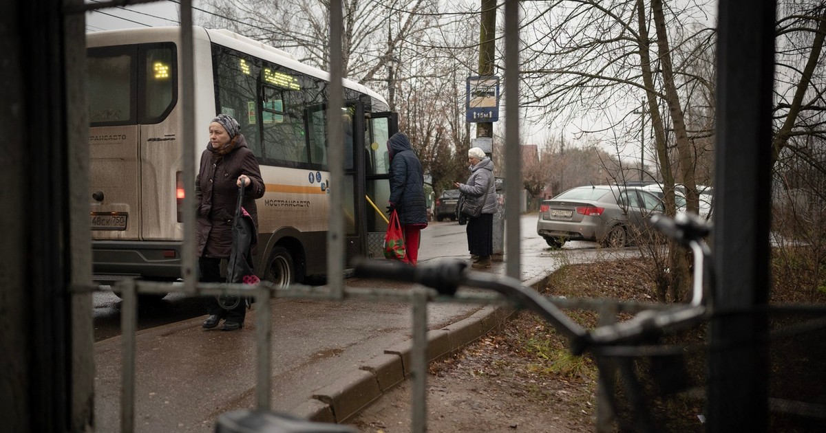 Stație de autobuz într-o localitate din regiunea Moscova Foto: Profimedia