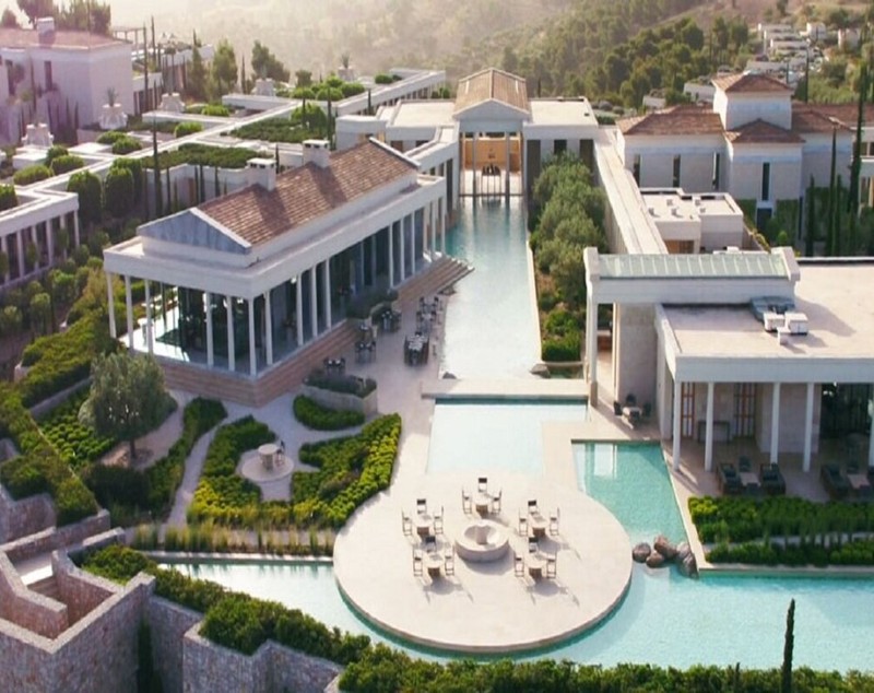 Vila exclusivistă în care Gerard Piqué a petrecut vara, în stațiunea grecească Amanzoe, unde a plătit în jur de 6.000 de euro pe noapte