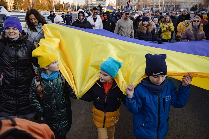 Ucrainenii s-au unit pentru a-și proteja valorile | Foto: Eli Driu