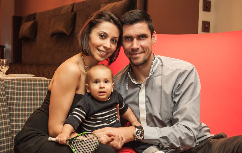 Băiețelul lui Victor Hănescu a ales racheta de tenis la tăierea moțului