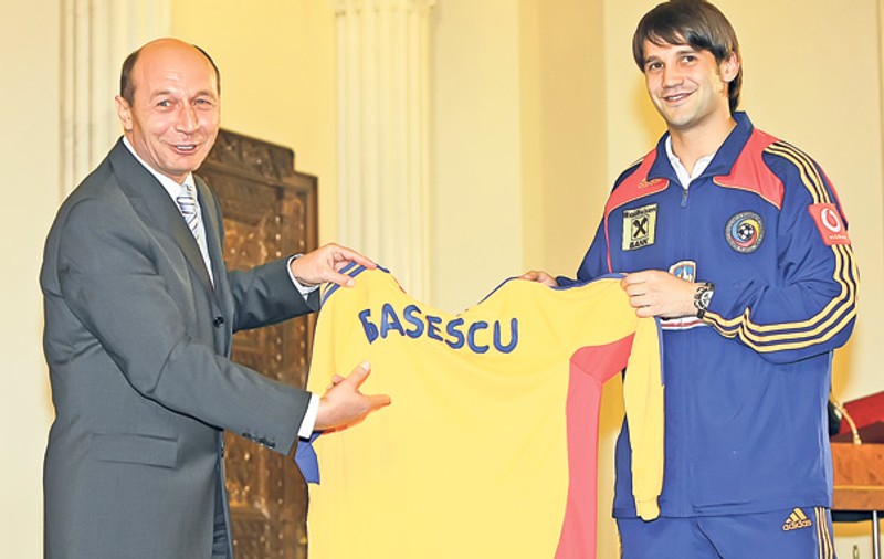 Fotbalistul Traian Băsescu