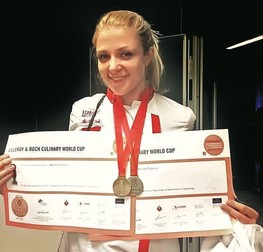 Cele mai importante medalii din palmaresul Simonei: aur și argint la Cupa Mondială de Gastronomie din Luxemburg, în 2014