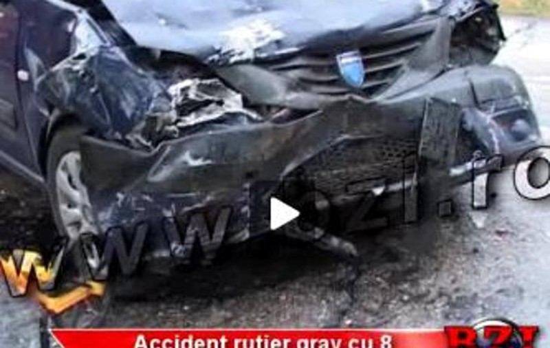 Un mort și șapte răniți, într-un grav accident rutier în Iași