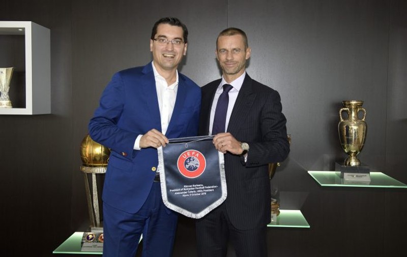 Răzvan Burleanu îl va susține pe Aleksander Ceferin la alegerile UEFA