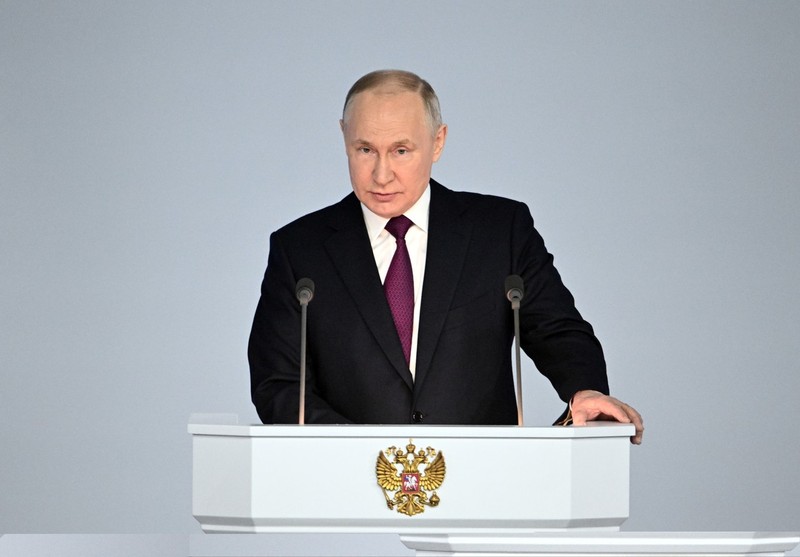 Vladimir Putin, discurs în fața Parlamentului rus Foto: Profimedia