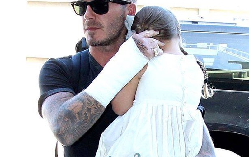 Aşa arată David Beckham după accidentul de motocicletă 