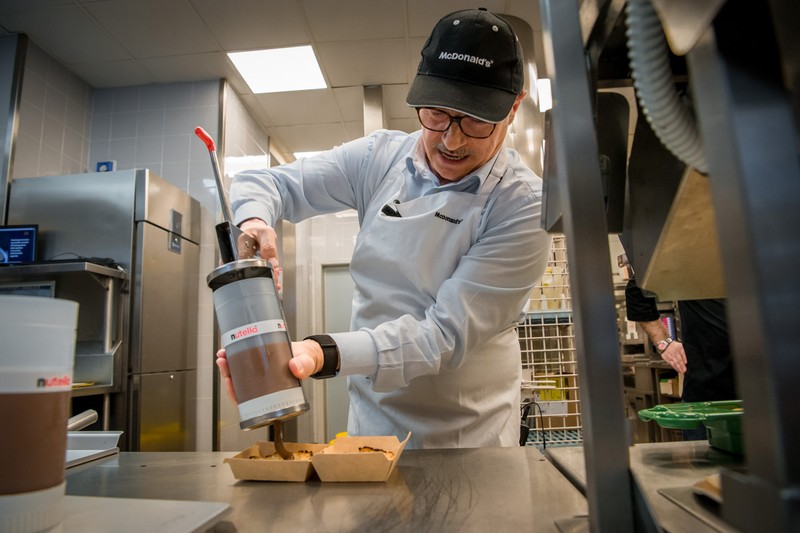 Nutella este folosită și în industria fast-food. Foto: Hepta.