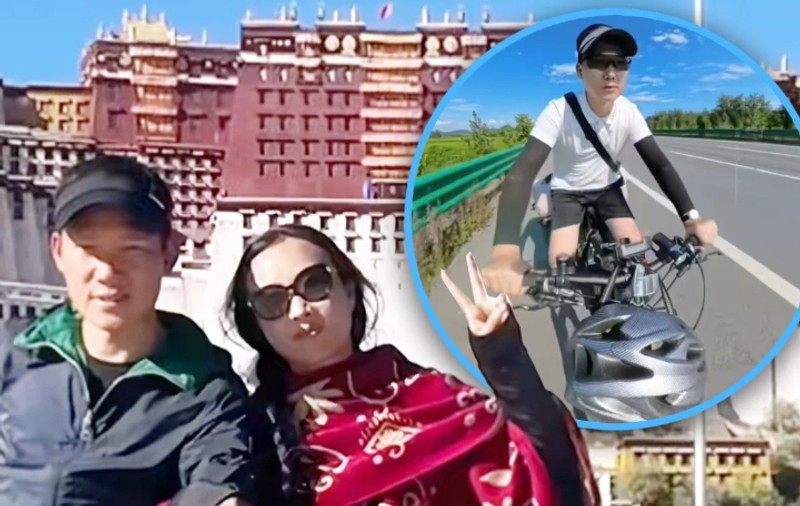 Un chinez a mers cu bicicleta 4.400 de kilometri în 100 de zile, să se împace cu soția sa, de care se separase de 2 ani
