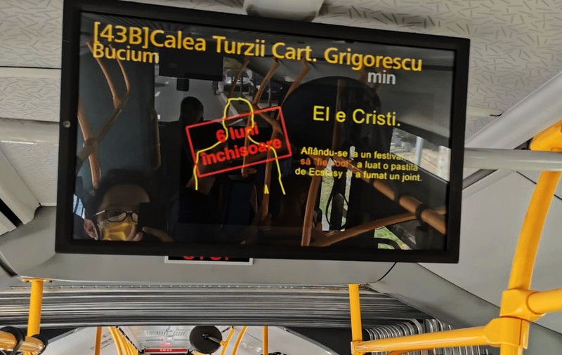 Autobuzul condamnaților pentru consum sau trafic de droguri, o campanie din mijloacele de transport în comun din Cluj. „Ne-am întors în anii ’80”