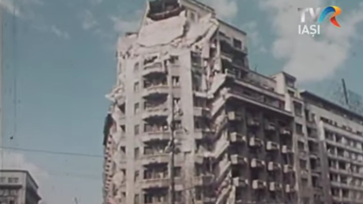 Cutremur 1977. Imagine de arhiva de la TVR
