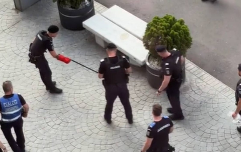 De câți jandarmi este nevoie pentru a prinde un șarpe pe Calea Victoriei? Subiectul a stârnit un val de ironii: „Trebuia să vină antitero”