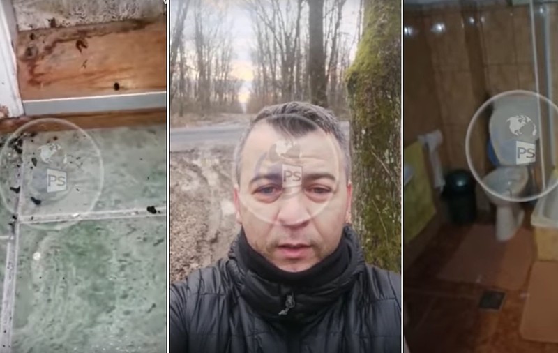 Centru de carantină în Satu-Mare, cu gândaci, geamuri sparte și fără apă caldă. Un bărbat a dormit în mașină pentru că nu a mai avut loc