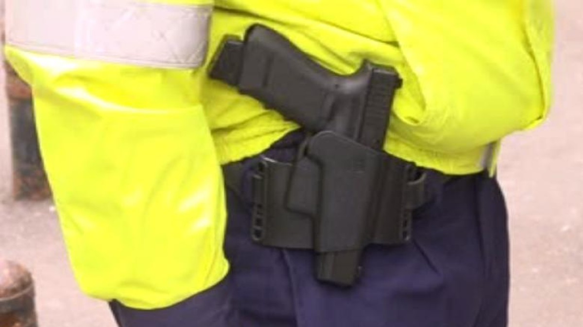 Un bărbat care i-a atacat pe polițiști cu toporul a fost împușcat în picior
