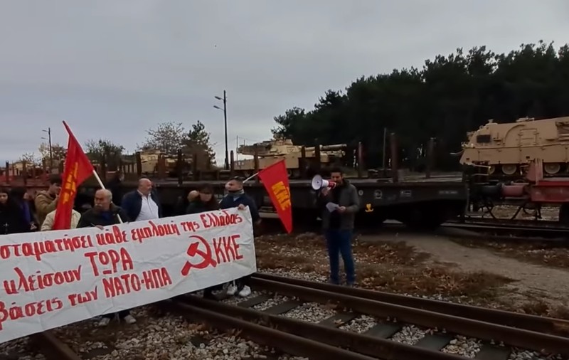 Protest al comuniștilor greci, după deraierea unui tren cu armament NATO: „Alexandroupolis este un port al popoarelor, nu o fortăreață a imperialiștilor”