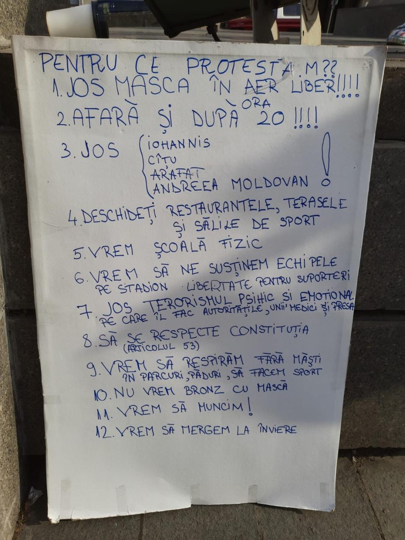 „Revendicările” protestatarilor