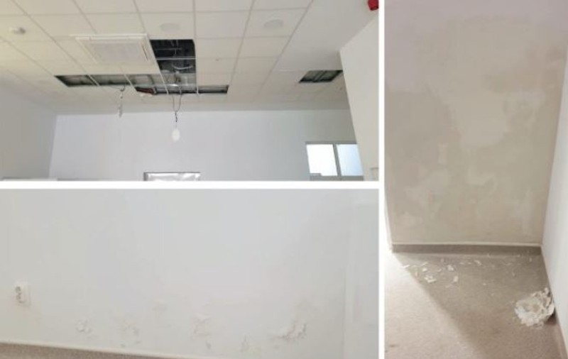 Apa infiltrată în pereții unui spital din Arad, renovat anul trecut cu 5 milioane de euro