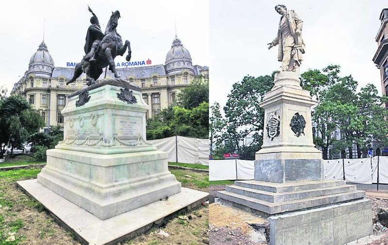 Statuia lui Mihai Viteazul este greu de clintit