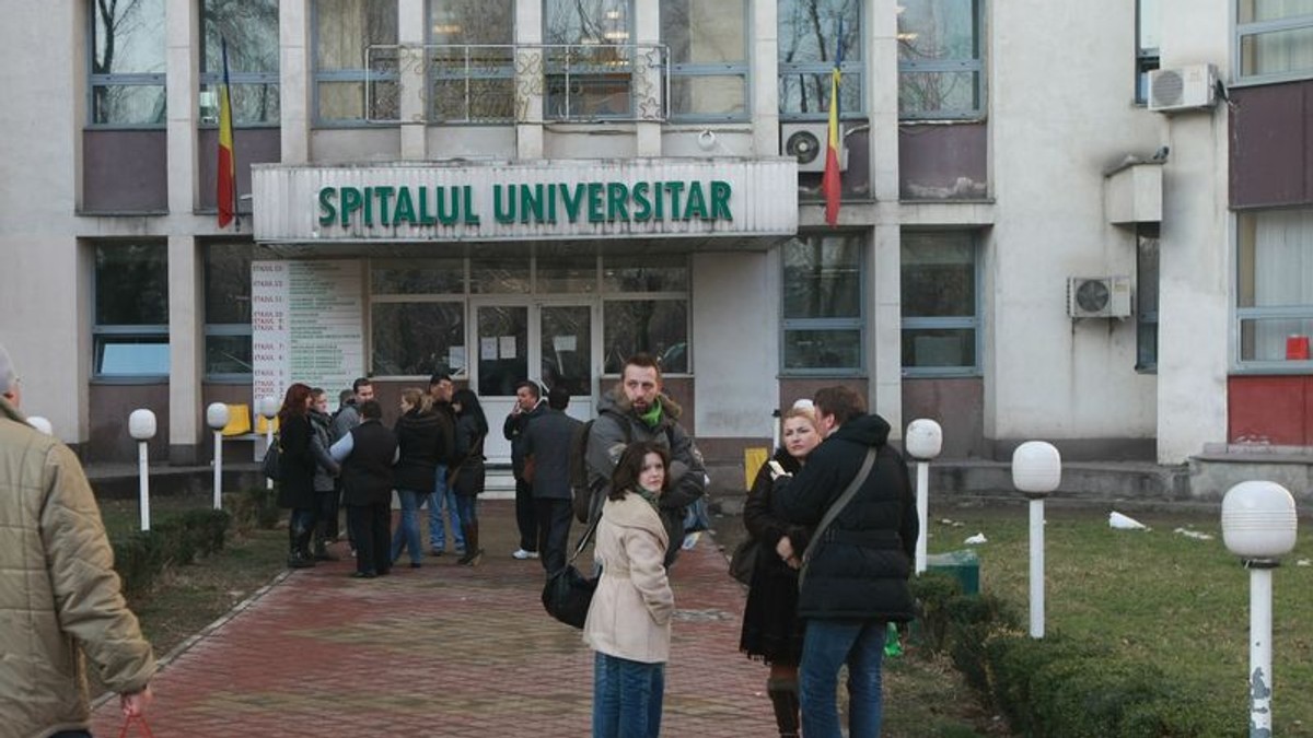 Imagini șocante la Spitalul Universitar din București
