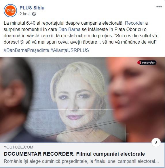 Plus Sibiu a șters filmulețul pe care îl montaseră folosind cadre din materialul Recorder.ro și a postat ulterior clipul original al jurnaliștilor