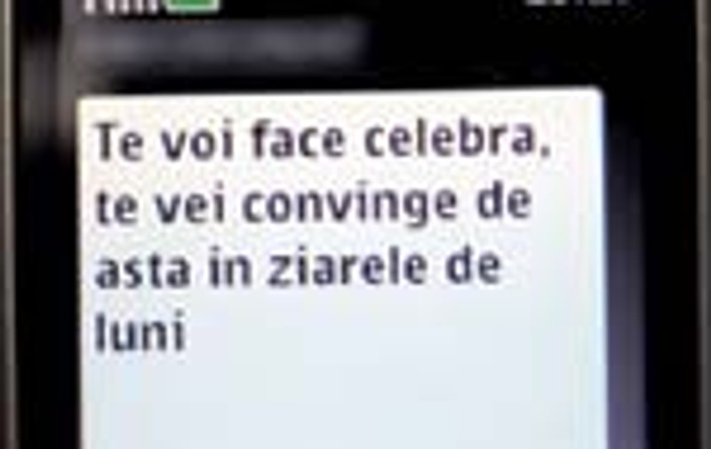 Sinucidere anuntata prin SMS