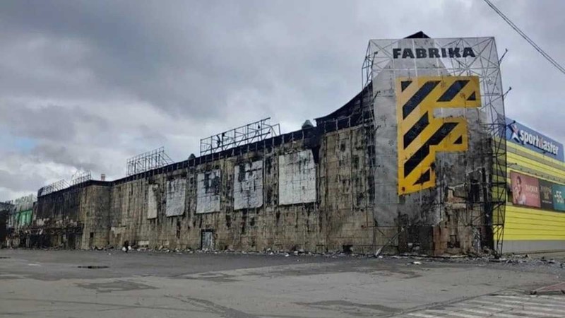 Mall distrus la Herson