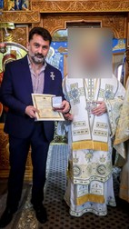 Horia Chiș se consideră un bun creștin. Sursa foto: Facebook/ Episcopia Ortodoxă Romînă a Sătmarului și Maramureșului