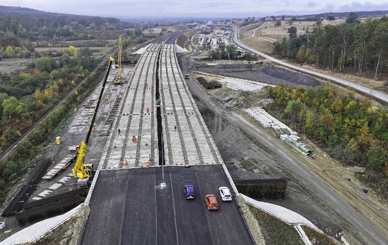 Lucrări pe Autostrada A1 Margina - Holdea