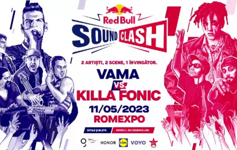 2 artiști. 2 scene. 1 singur învingător: Vama intră în luptă cu Killa Fonic pentru trofeul Red Bull SoundClash 2023