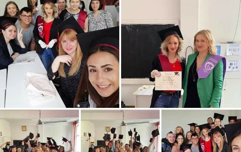 Viitoarele asistente de la Școala Sanitară din Iași au încălcat toate regulile anti-COVID la festivitatea de absolvire. Director: “S-a greșit și îmi asum”