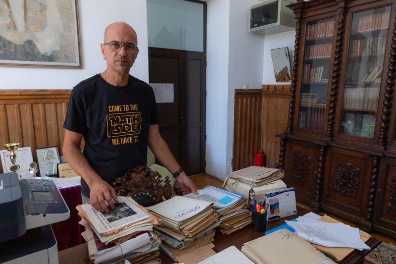 Mircea Țeca, directorul Colegiului Național „Gheorghe Șincai” | Foto: Vlad Chirea