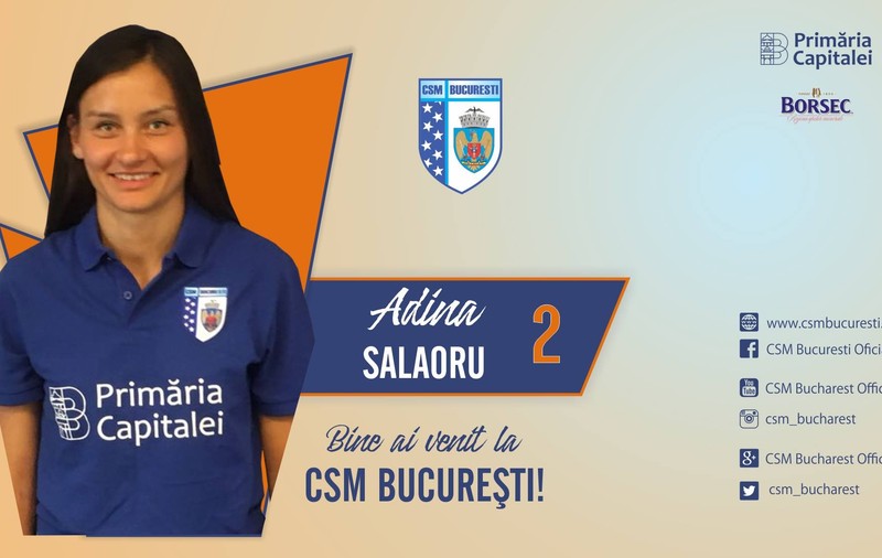 Voleibalista Adina Salaoru, de la Alba Blaj, la CSM București