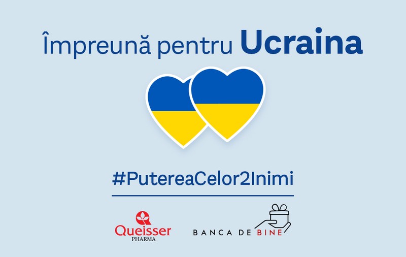 Puterea celor două inimi - Queisser Pharma România și Banca de bine, alături de refugiații din Ucraina