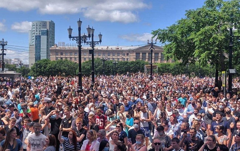 VIDEO | Proteste în Orientul Îndepărtat al Rusiei împotriva arestării guvernatorului acuzat pentru crimă organizată