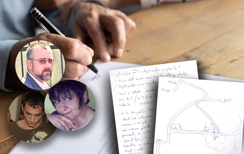 Schițele unei crime puse la cale de un fost procuror, care dorea să scape de nevastă, au mai băgat, după 13 ani, un complice la pușcărie