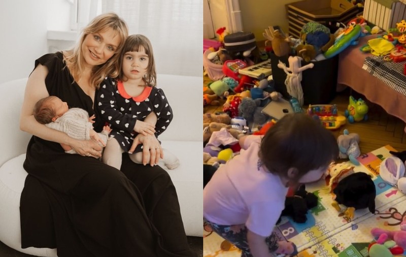 Imagini din apartamentul în care Cristina Cioran locuiește cu cei doi copii. Casa vedetei e plină cu jucării