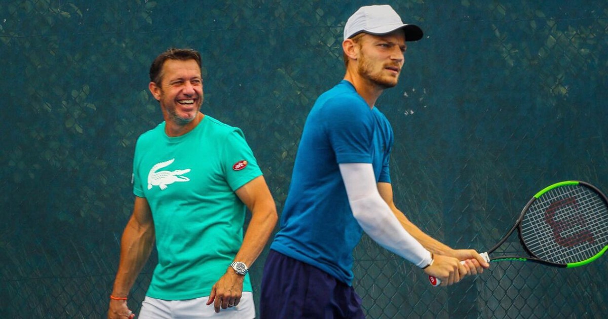 Van Cleemput, la antrenament cu David Goffin